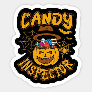 Candy Inspector Shirt, Halloween Shirt, Halloween, Halloween Tee, Halloween Party, Fall Shirt, Teacher Shirt, Cute Halloween, Halloween Gift Sticker